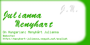 julianna menyhart business card